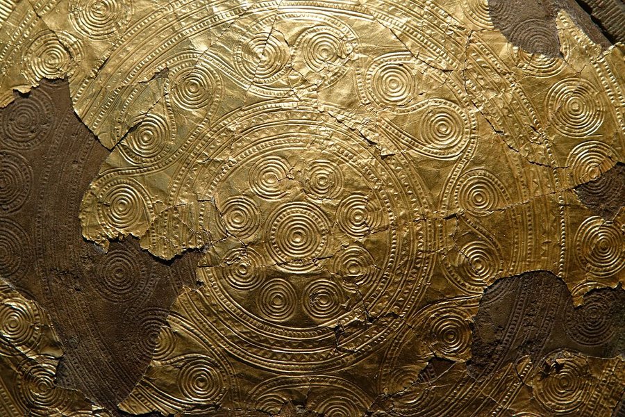 Vergoldete Sonnenscheibe des Sonnenwagens von Trundholm